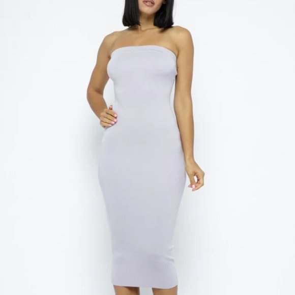 Hera Bandeau Midi Dress - Picture 1 of 4